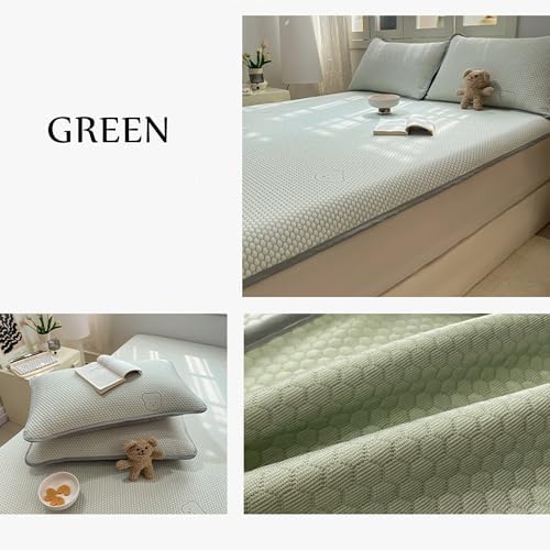 LDLCYCN Cooling Mattress Protector Pad 120x200cm 2pcs Queen Size
