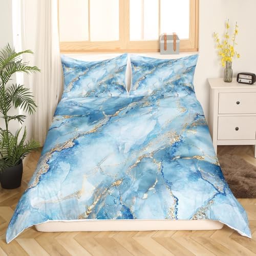 Erosebridal Marble Duvet Cover Set King Size