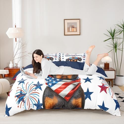 Erosebridal USA Independence Day Duvet Set Twin Size