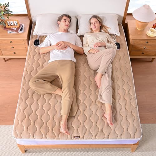 Bearhug Queen Electric Mattress Pad with Dual Control and 10 Heat Levels 1