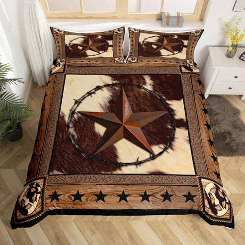 Homewish Western Stars Duvet Cover Set Queen Size 1