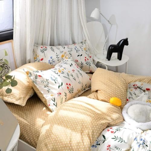 Erosebridal Boho Floral Duvet Cover Set