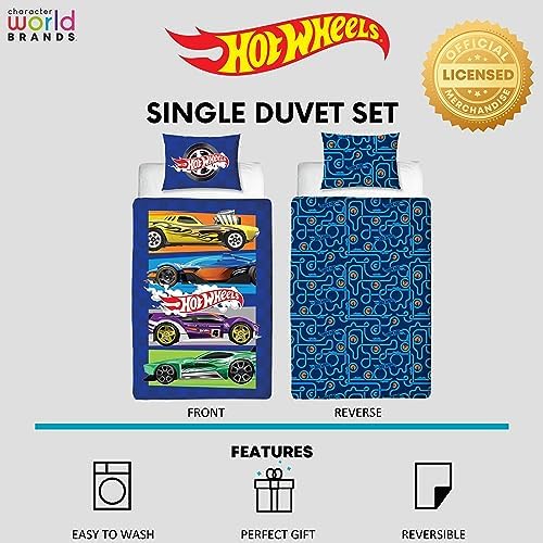 Hot Wheels Beast Design Duvet Cover Set Reversible 2-Sided
