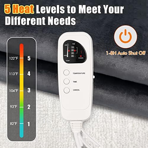 GOFLAME Heated Mattress Pad with 5 Heat Settings 1