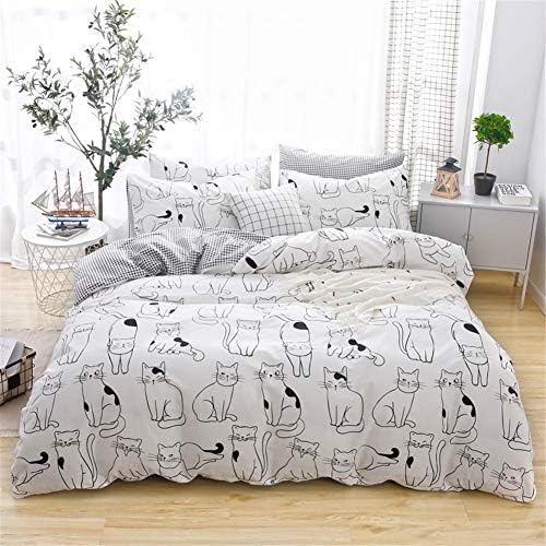 LAYENJOY Cats Duvet Cover Set Queen