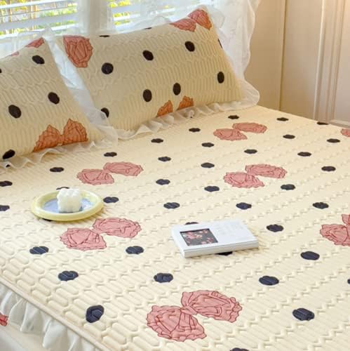FCLDESHOP Cooling Latex Bed Sheet Set 180x200cm 3pcs with Pillowcases
