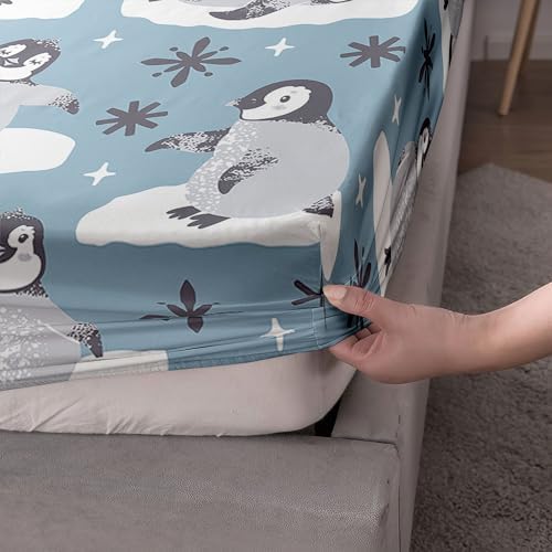 Smell Sunshine Cute Penguin Sheet Set 4Pcs for Kids