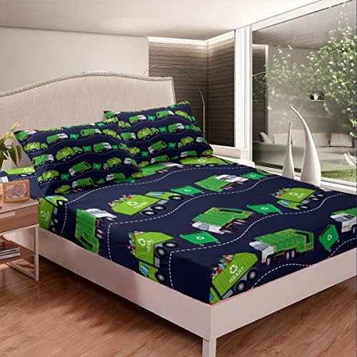 Feelyou Garbage Trucks Fitted Sheet Set