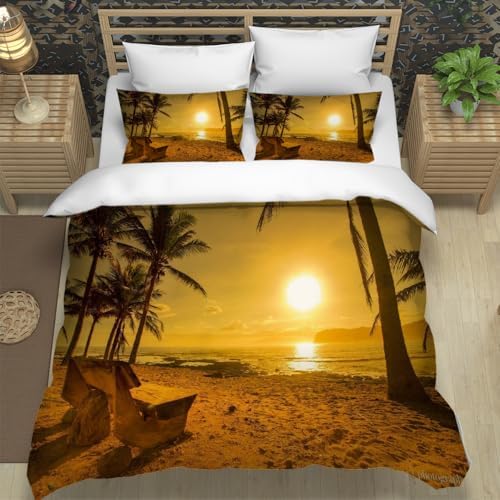 GIPNIAU Kids Duvet Cover Set with Zipper and 3D Print Design