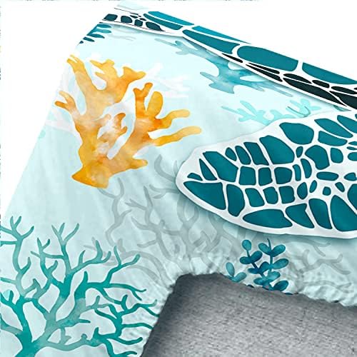HOSIMA Sea Turtle Bedding Set Queen Size