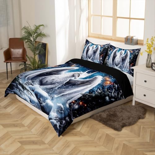 Erosebridal Exotic Dragon Duvet Cover Set for Kids