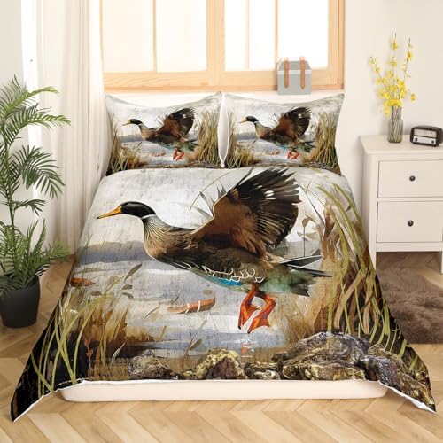 Feelyou Mallard Duck Duvet Cover Set Ultra Soft 3D Print