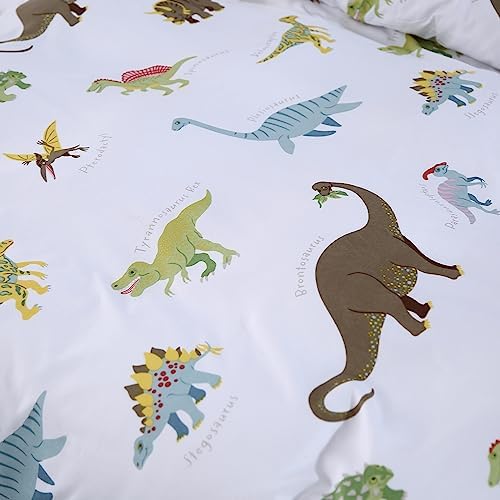 MAG 3Pcs Dinosaur Duvet Cover Set for Kids and Teens