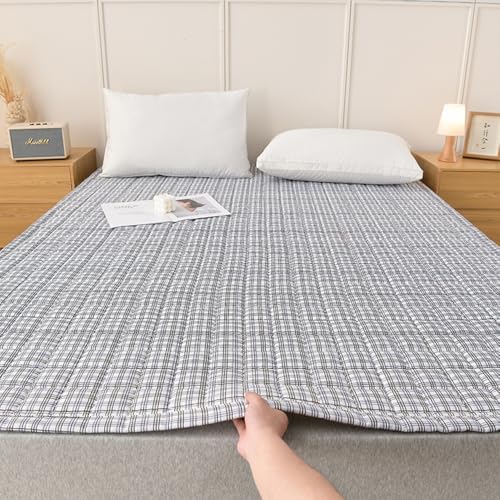 LweiPsqLin Twin XL Mattress Pad with Elastic Straps