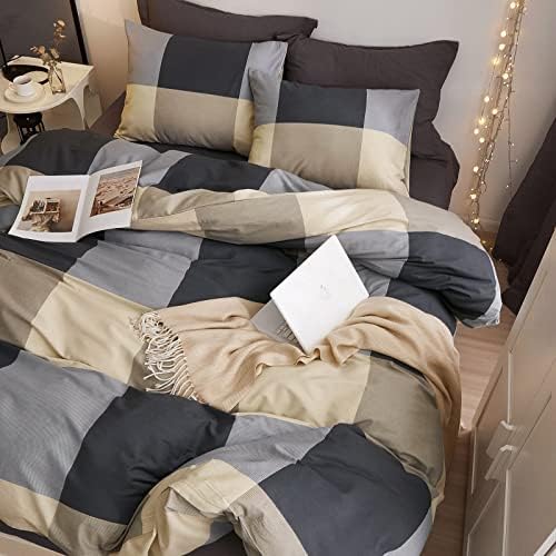 VM VOUGEMARKET 3-Piece Duvet Cover Set Queen