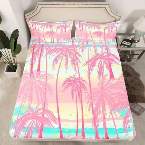 Feelyou Coconut Tree Sheet Set for Kids