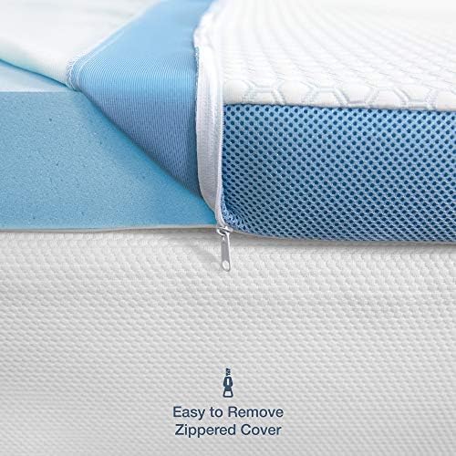 SensorPEDIC Elite Cooling Mattress Topper Twin White 1