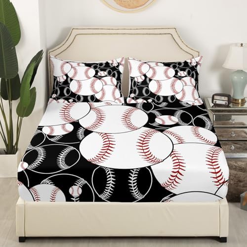 Feelyou Kids Baseball Sheet Set Twin Full Queen