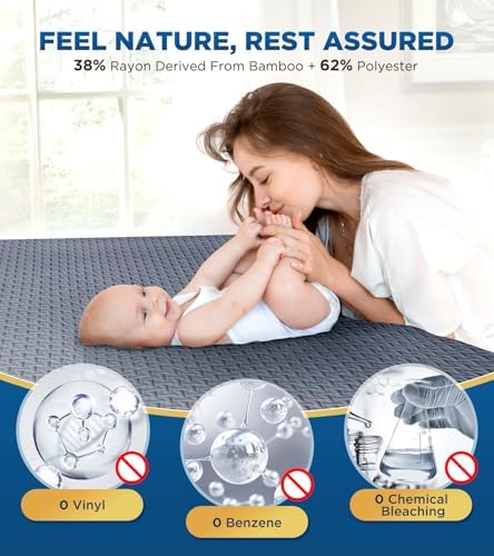 BOSANE Twin XL Waterproof Mattress Protector with Cooling 3D Air Fabric