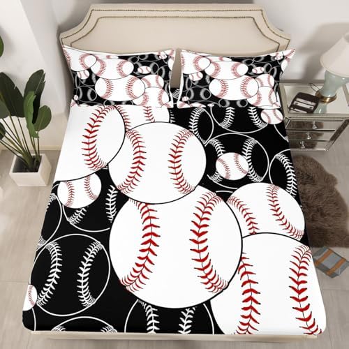 Feelyou Kids Baseball Sheet Set Twin Full Queen