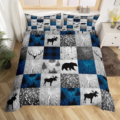 Erosebridal Rustic Bear Duvet Cover Set for Teens