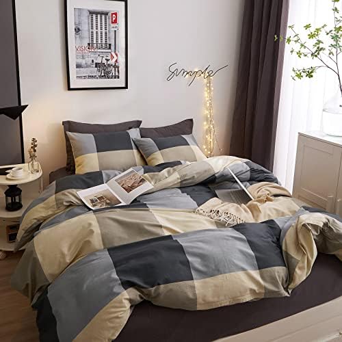 VM VOUGEMARKET 3-Piece Duvet Cover Set Queen