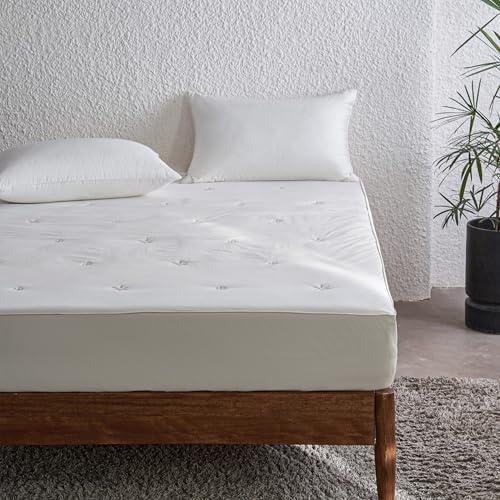 SimpleOpulence Mattress Pad Protector 100 Cotton Quilted Breathable