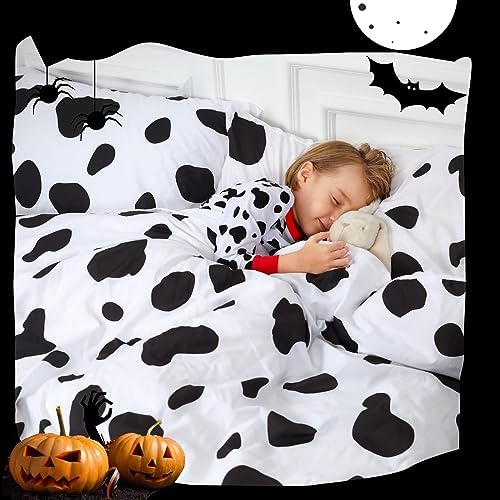Vicimi Cow Print Duvet Cover Set Twin 3pcs