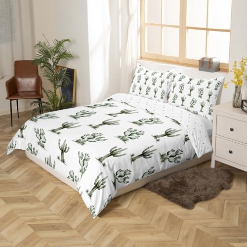 Feelyou Cactus Duvet Cover King Size Bedding Set