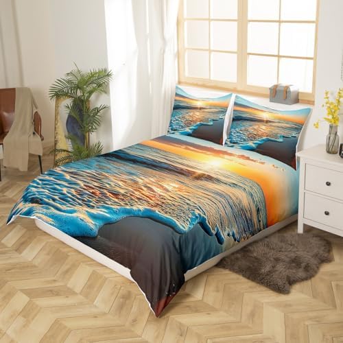 Feelyou Beach Themed King Size Duvet Cover Set 1