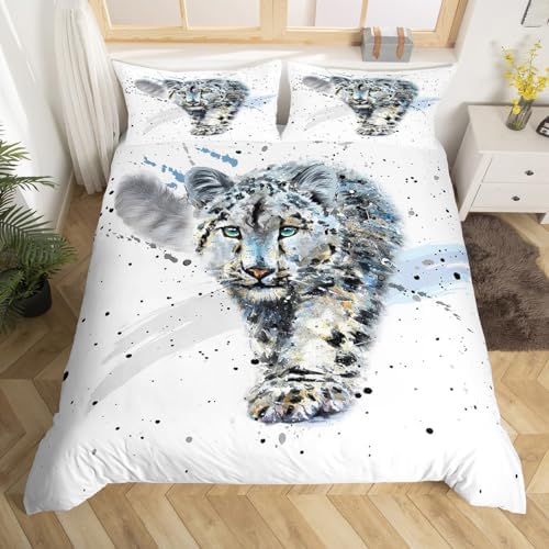 Feelyou 3D Leopard Duvet Cover Set Twin Size