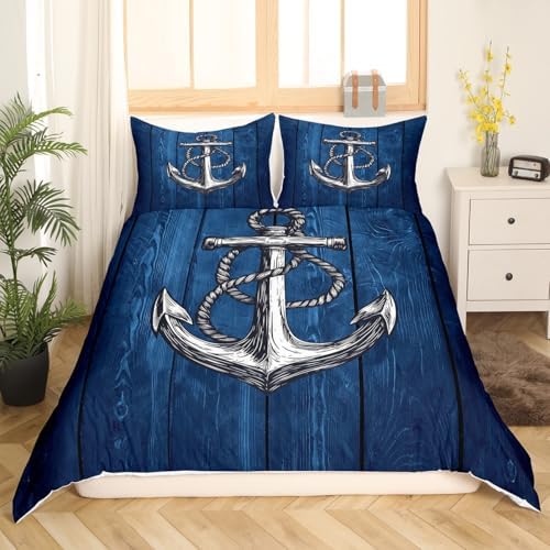 Castle Fairy Anchor Nautical Duvet Cover Set King Size