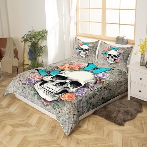 Feelyou Kids Duvet Cover Set Twin Size Butterfly Print