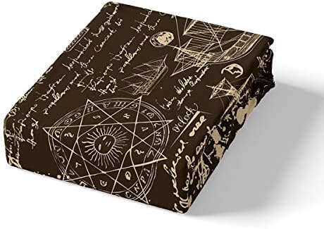 Erosebridal Pirate Boat Duvet Cover Set King Size Brown
