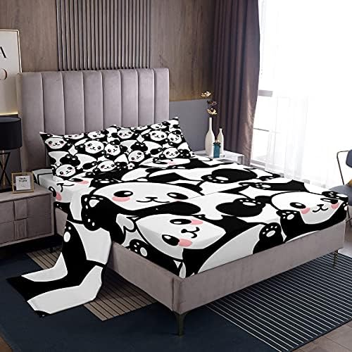 Erosebridal Panda Bed Sheet Set Twin 1