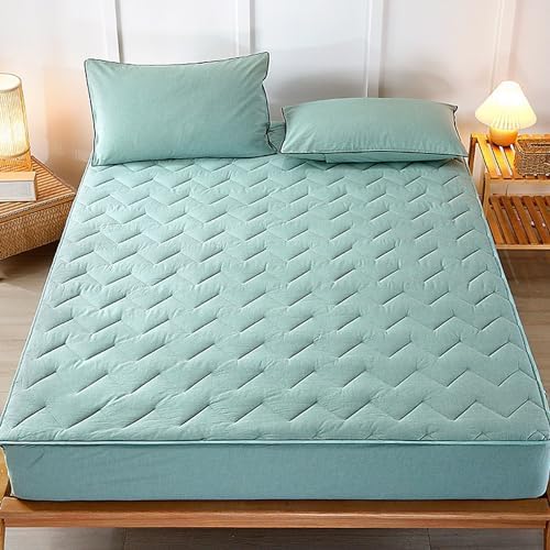 LDLCYCN Queen Mattress Protector Breathable Non-Slip 120x200cm