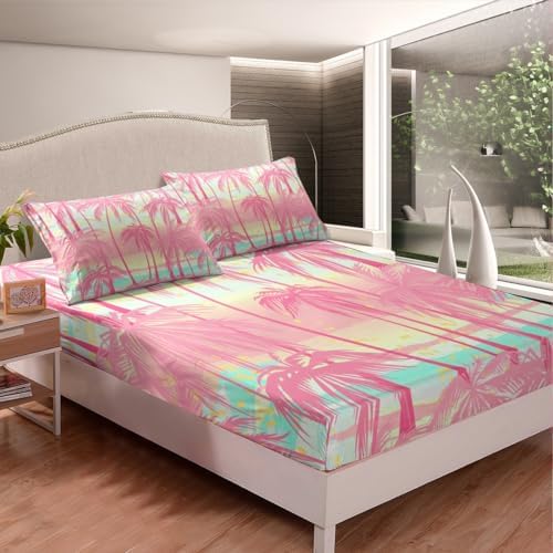 Feelyou Coconut Tree Sheet Set for Kids