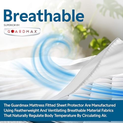 Guardmax Fitted Waterproof Mattress Protector - Full Size 54x75