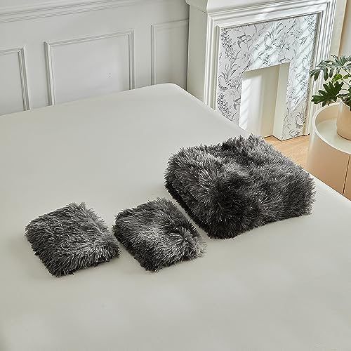 RYNGHIPY Tie Dye Grey Duvet Cover Set with Pillowcases