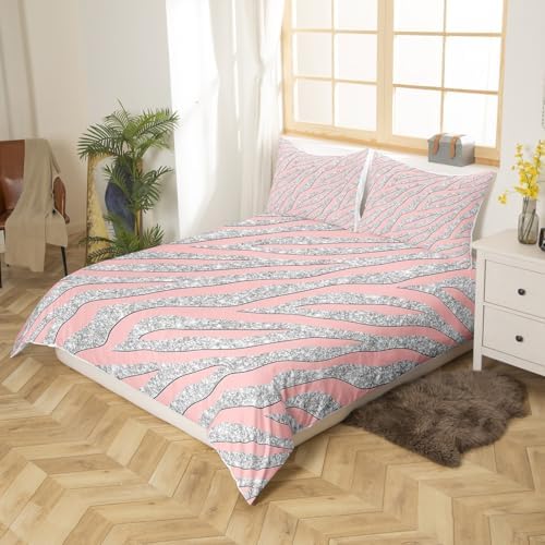 Feelyou Leopard Print Duvet Cover Set King Size