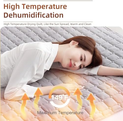 Electric Water Heated Mattress Pad with Soft Microfiber Cover