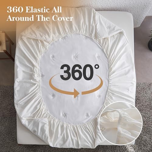 SimpleOpulence Mattress Pad Protector 100 Cotton Quilted Breathable