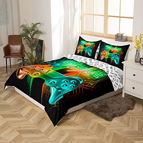Feelyou Gaming Duvet Cover Set for Kids Bedroom Decor