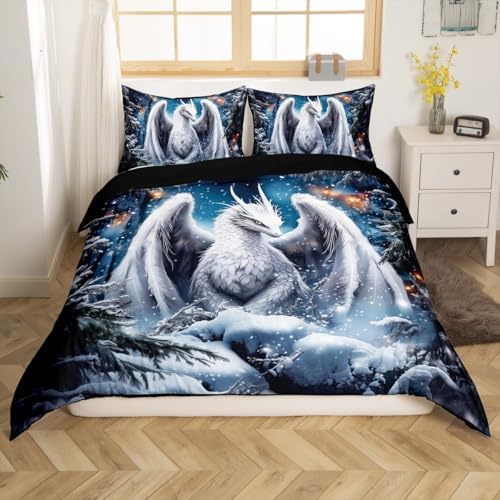 Erosebridal Exotic Dragon Duvet Cover Set for Kids