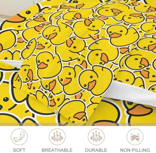 ARIGHTEX Yellow Rubber Duck Fitted Sheet Set 3pcs Full