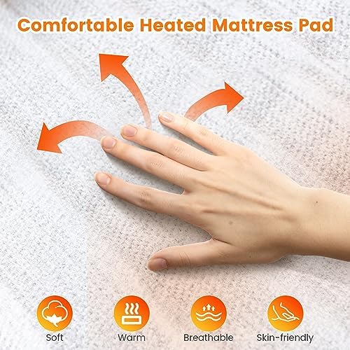 Giantex Heated Mattress Pad with 8 Settings and Timer
