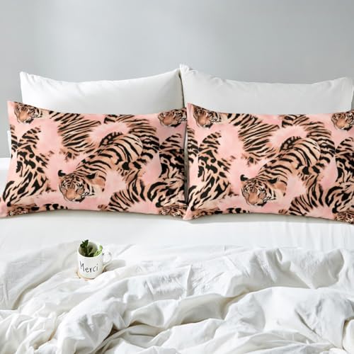 Feelyou Tiger Fitted Sheet Set Twin Size