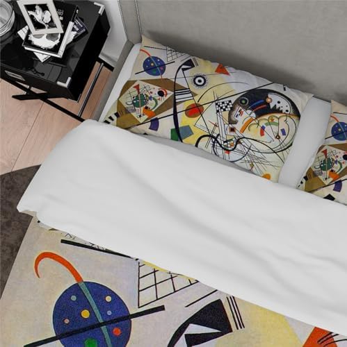 HOBBOY Breathable Kids Duvet Cover Set with Zipper 3pc California King