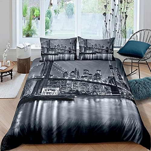 Feelyou Brooklyn Bridge Duvet Cover Set for Kids