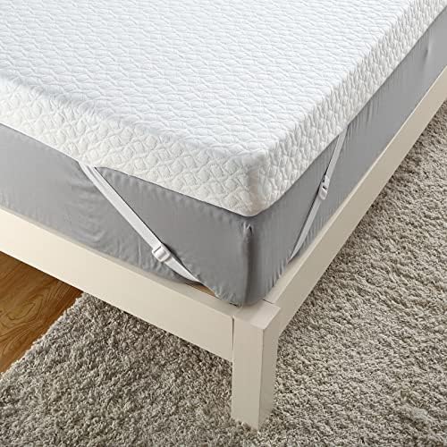 VORTEXTOVE Twin Mattress Topper 4 Inch Memory Foam with Bamboo Cover